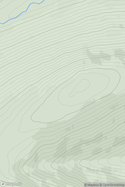 Thumbnail image for Monadh Beag [Mallaig to Fort William] showing contour plot for surrounding peak